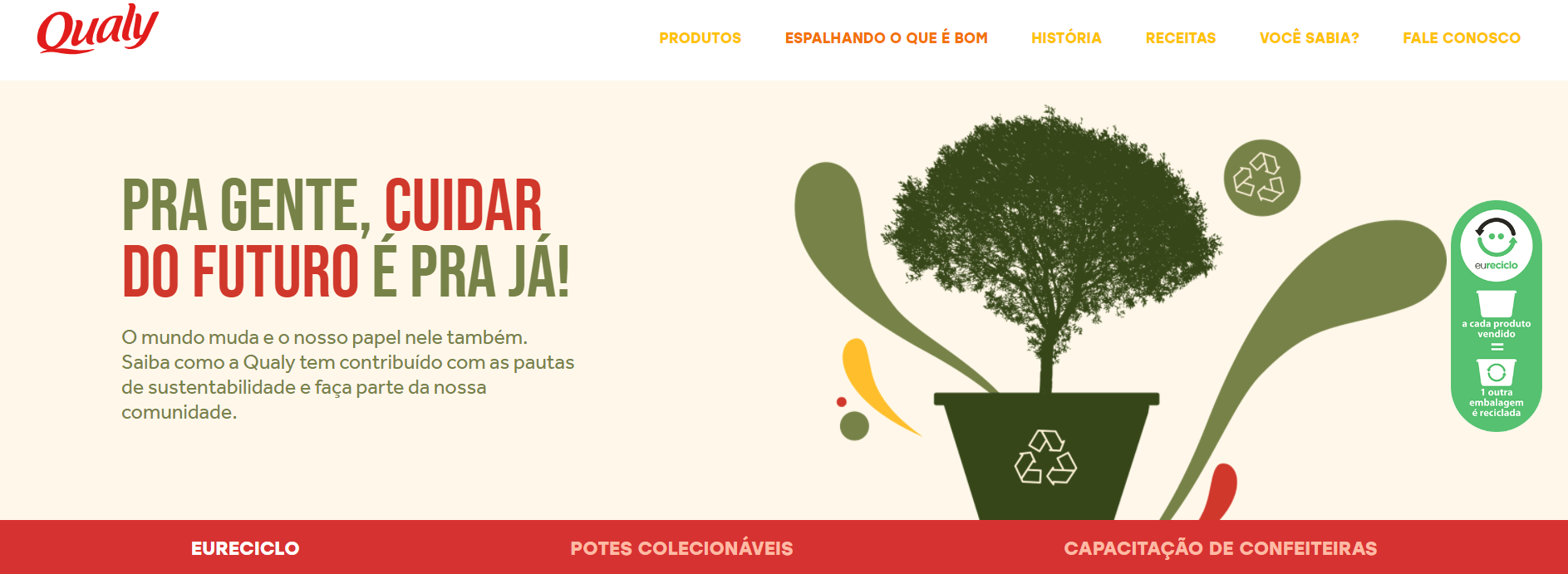 Banner da landing page de divulgação da parceria.