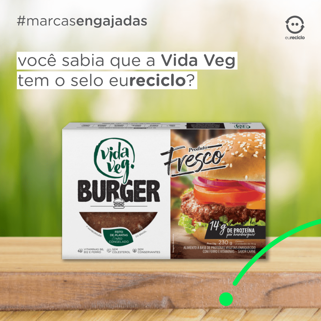 Imagem de divulgação da parceria Vida Veg com a eureciclo.